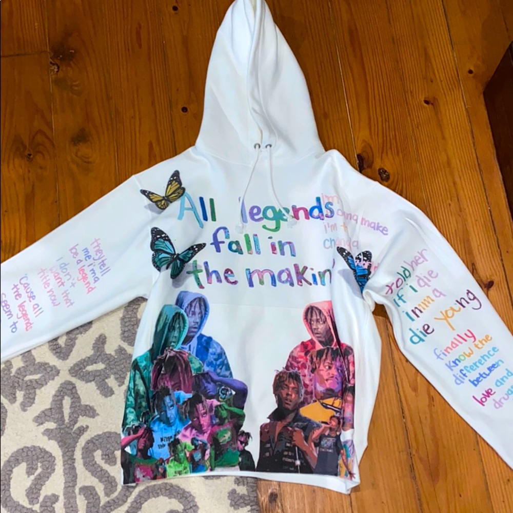 Custom made juice wrld hoodie